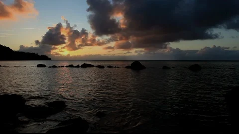 Princeville Sunset Stock Footage 104273629