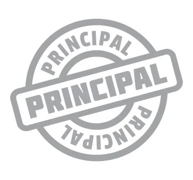 Principal rubber stamp Stock Illustration