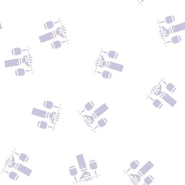 Principle business ethics glyph vector seamless pattern Illustrazione stock