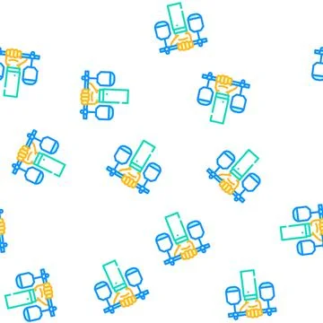 Principle business ethics vector seamless pattern Illustrazione stock