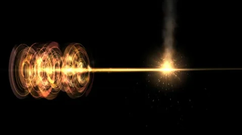 The principle of operation of the laser Stock Footage 10797004