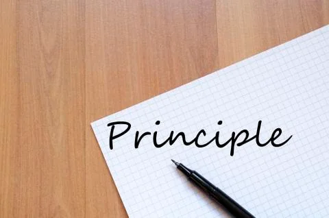 Principle text concept 库存照片