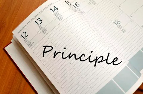 Principle text concept Foto stock