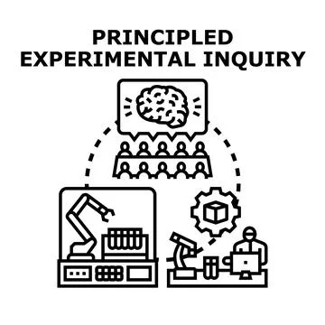 Principled experimental inquiry process in scientific research イラスト素材