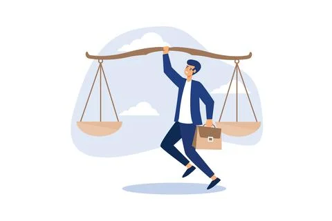Principles and business ethic to do right things, social responsibility or in Stock Illustration