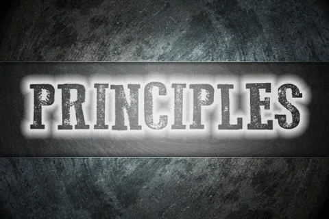 Principles concept Stock Illustration