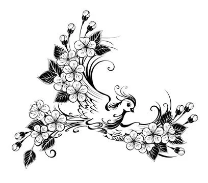 Pring bird Stock Illustration