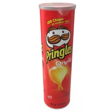 Pringles Potato Chips Can 3D Model