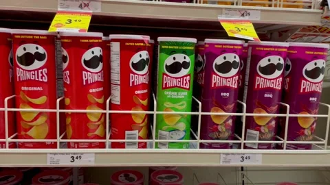Pringles Potato Chips Stock-Footage 230721881