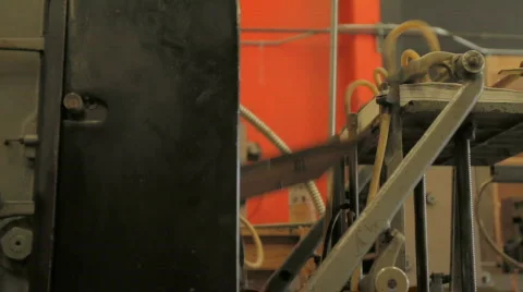 Prinitng press 4 Stock Footage 753307