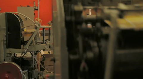 Prinitng press 6 Stock Footage 753350