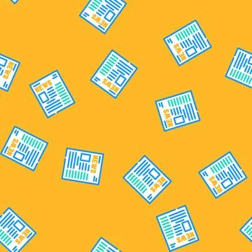 Print advertising vector seamless pattern Illustrazione stock