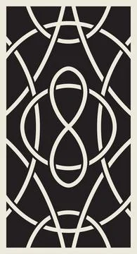A print on a back side of tarot cards Stock Illustration