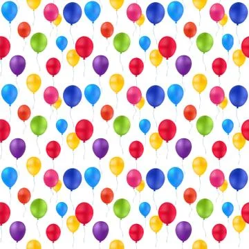 Print background of balloons Stock Illustration