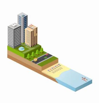 Print beach Stock Illustration
