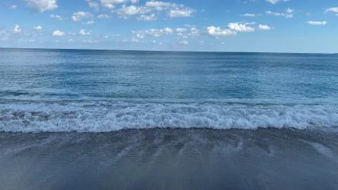 Print beach in Miami Stock Photos