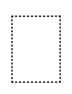 Print black border frame with dashes Stock Illustration