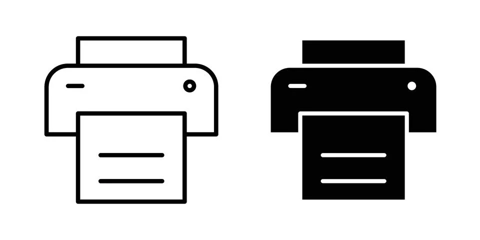 Print button icon vector design illustrations Stock-Illustration