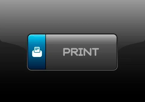 Print Button Stock Illustration