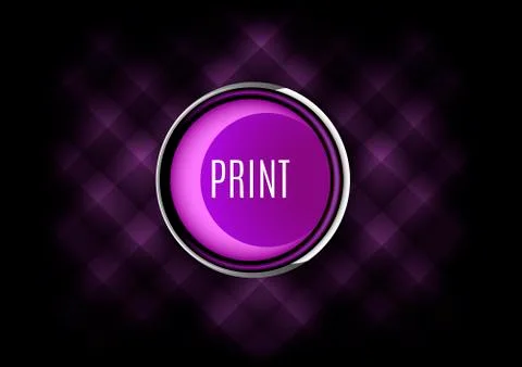 Print Button Stock Illustration