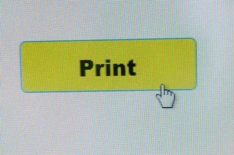 Print button Stock Photos