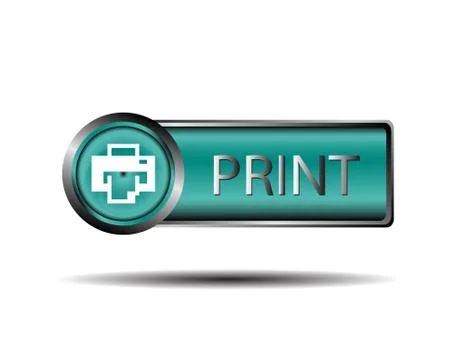 Print button sign vector Stock Illustration