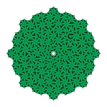 Print Category, Specifically Under Parametric Design Or Generative Art Emerald Z Stock Illustration