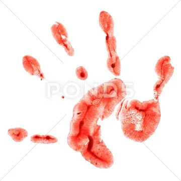 Print childish palm Stock Illustration