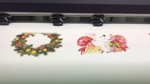 Print Christmas decor Vídeos de archivo 99745528