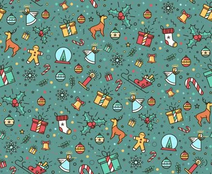 Print for Christmas decorations Stock Illustration