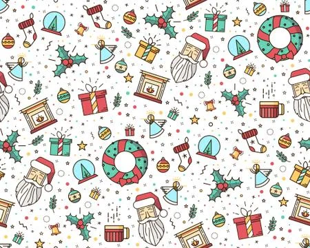 Print for Christmas decorations Stock Illustration