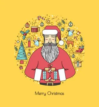 Print for Christmas decorations Stock Illustration