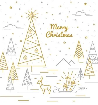 Print for Christmas decorations Stock Illustration