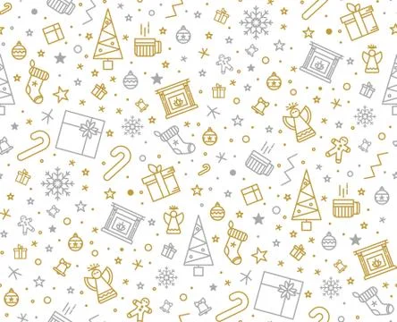 Print for Christmas decorations Stock Illustration