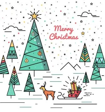 Print for Christmas decorations Stock Illustration