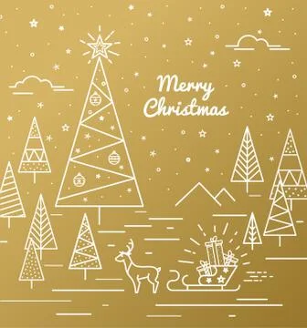 Print for Christmas decorations Stock Illustration