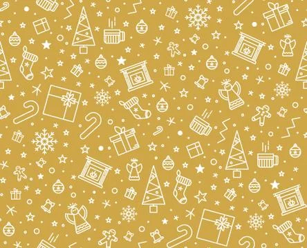 Print for Christmas decorations Illustrazione stock