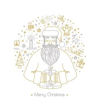 Print for Christmas decorations Stock Illustration