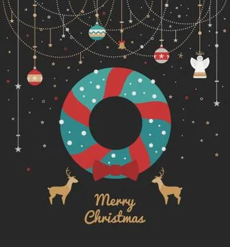 Print for Christmas decorations Stock Illustration