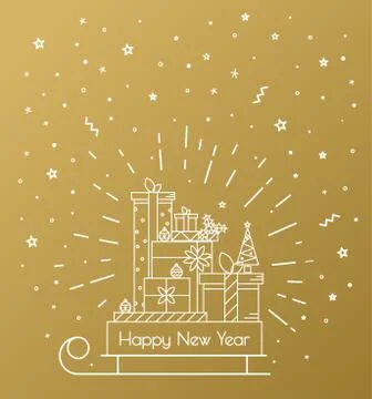 Print for Christmas decorations Stock Illustration