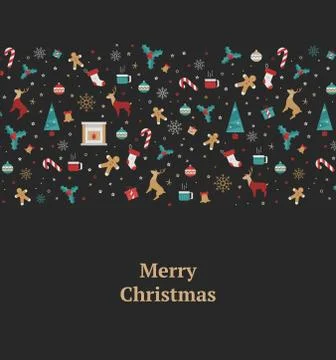 Print for Christmas decorations Stock Illustration