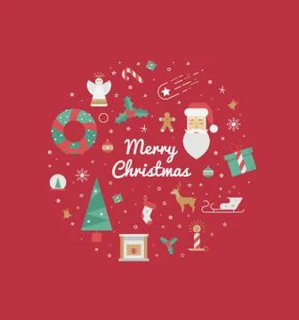 Print for Christmas decorations Stock Illustration