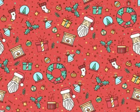 Print for Christmas decorations Stock Illustration