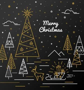 Print for Christmas decorations Stock Illustration