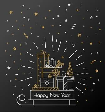 Print for Christmas decorations Stock Illustration