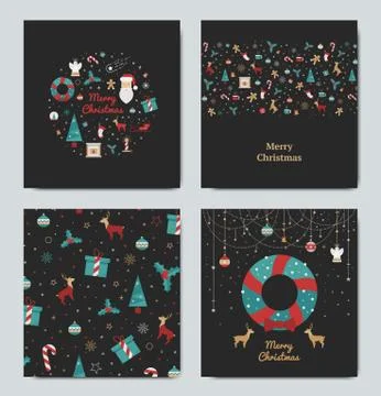 Print for Christmas decorations Stock Illustration