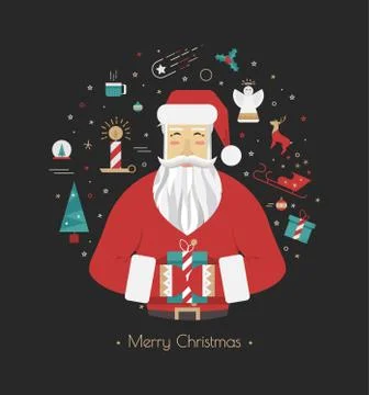 Print for Christmas decorations Stock Illustration