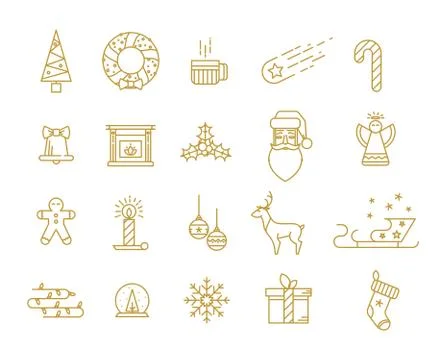 Print for Christmas decorations Stock Illustration