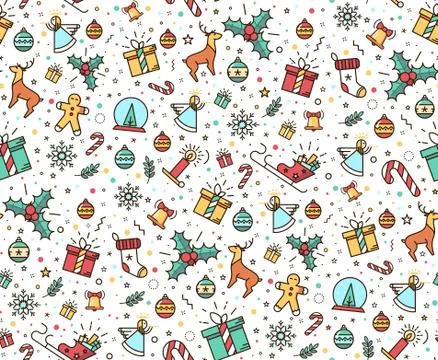 Print for Christmas decorations Stock Illustration
