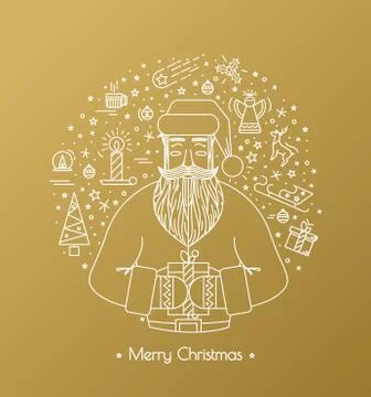 Print for Christmas decorations Stock Illustration